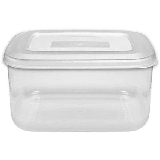 1L Square Food Container Clear Base & Lid