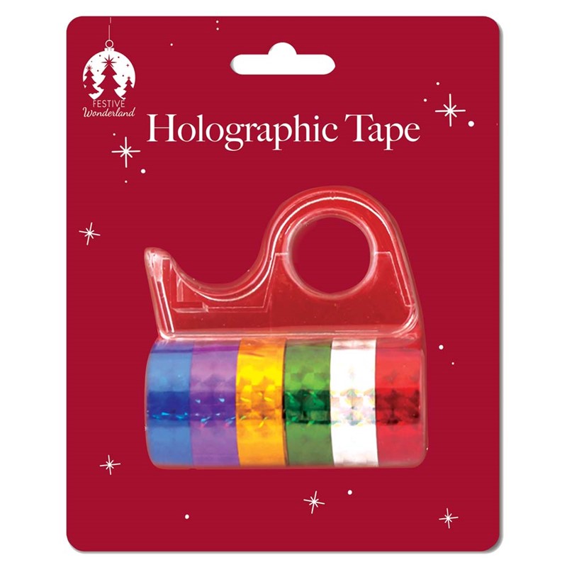 Tape XMAS Tape Dispenser Holographic