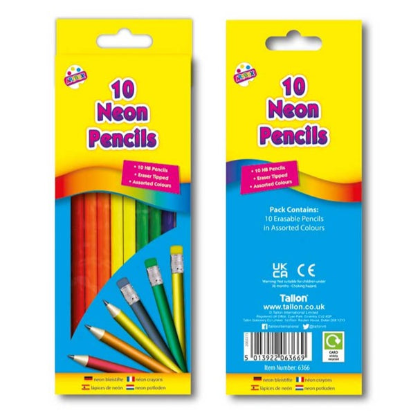 10 Neon Pencils by Artbox
