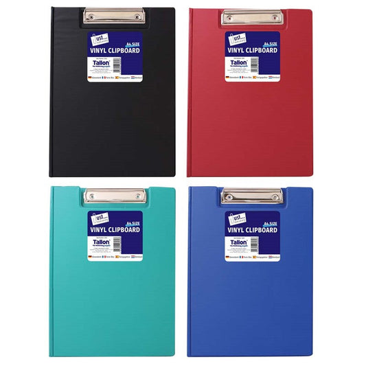 Vinyl Clipboard & Cover Black Blue Red green