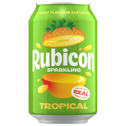 Rubicon Sparkling Tropical Juice Soft Drink 330ml