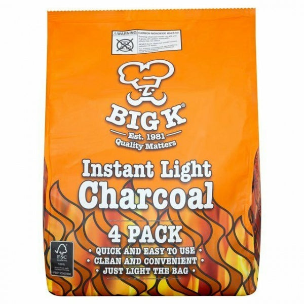 Big K Instant Light Charcoal 2.6 kg