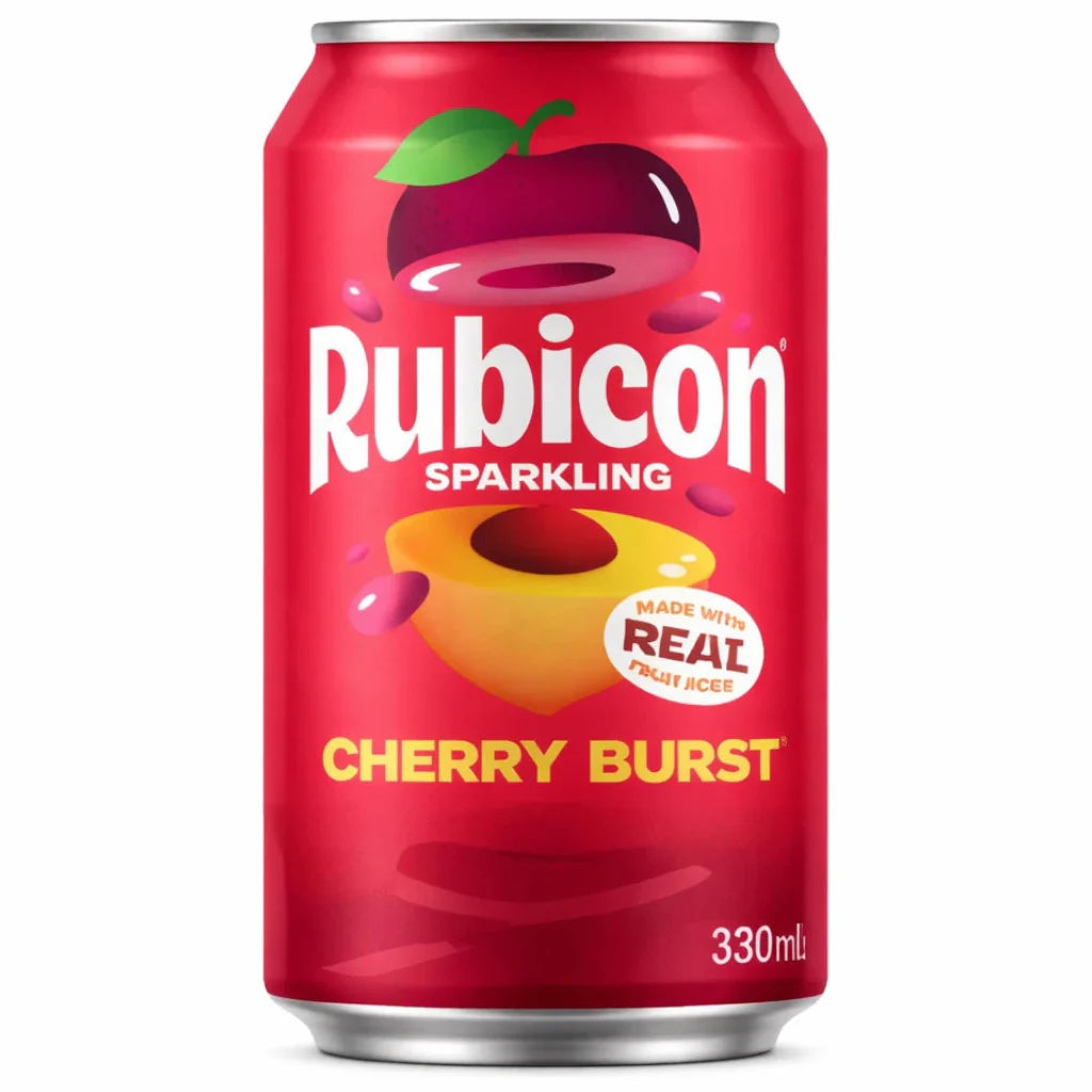 Rubicon Sparkling Cherry Burst Juice Soft Drink 330ml