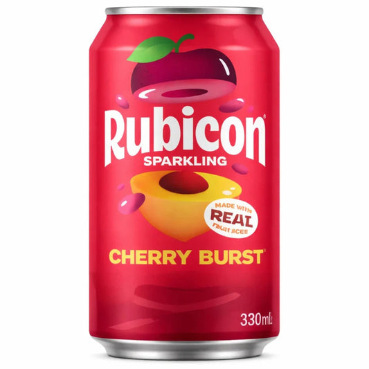 Rubicon Sparkling Cherry Burst Juice Soft Drink 330ml