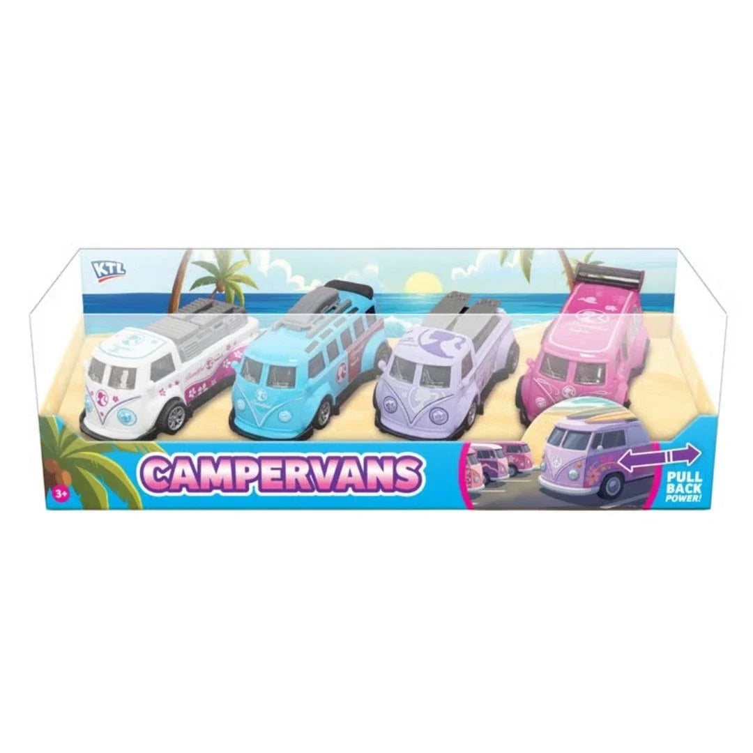 Beach Camper Vans 4 Pack