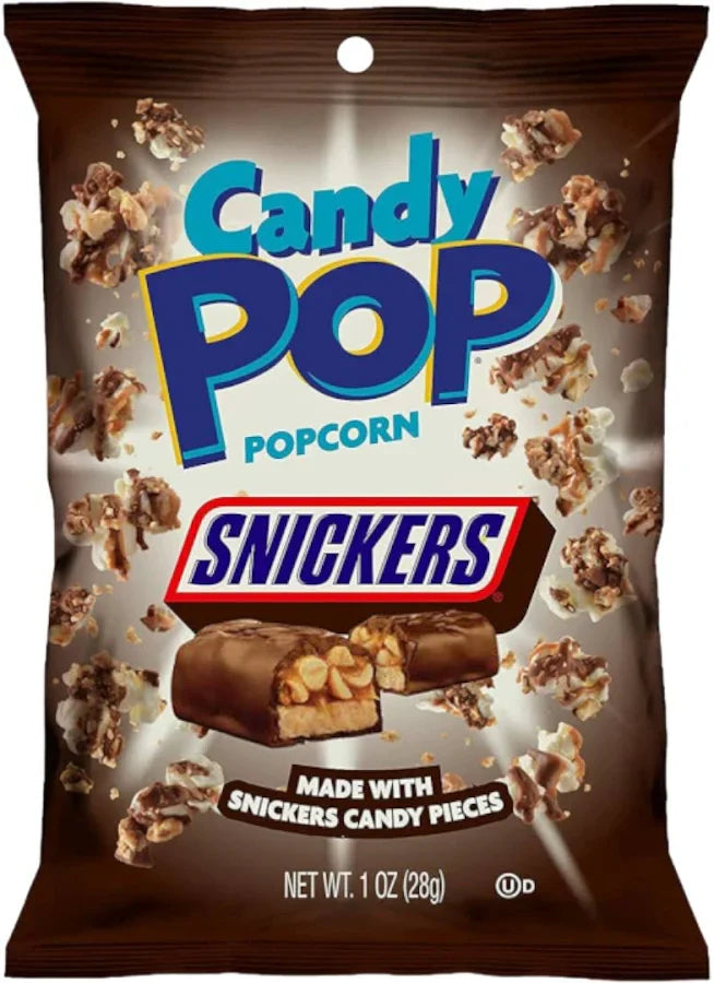 Candy Pop Snickers Drizzle Popcorn 12 x 5.25oz