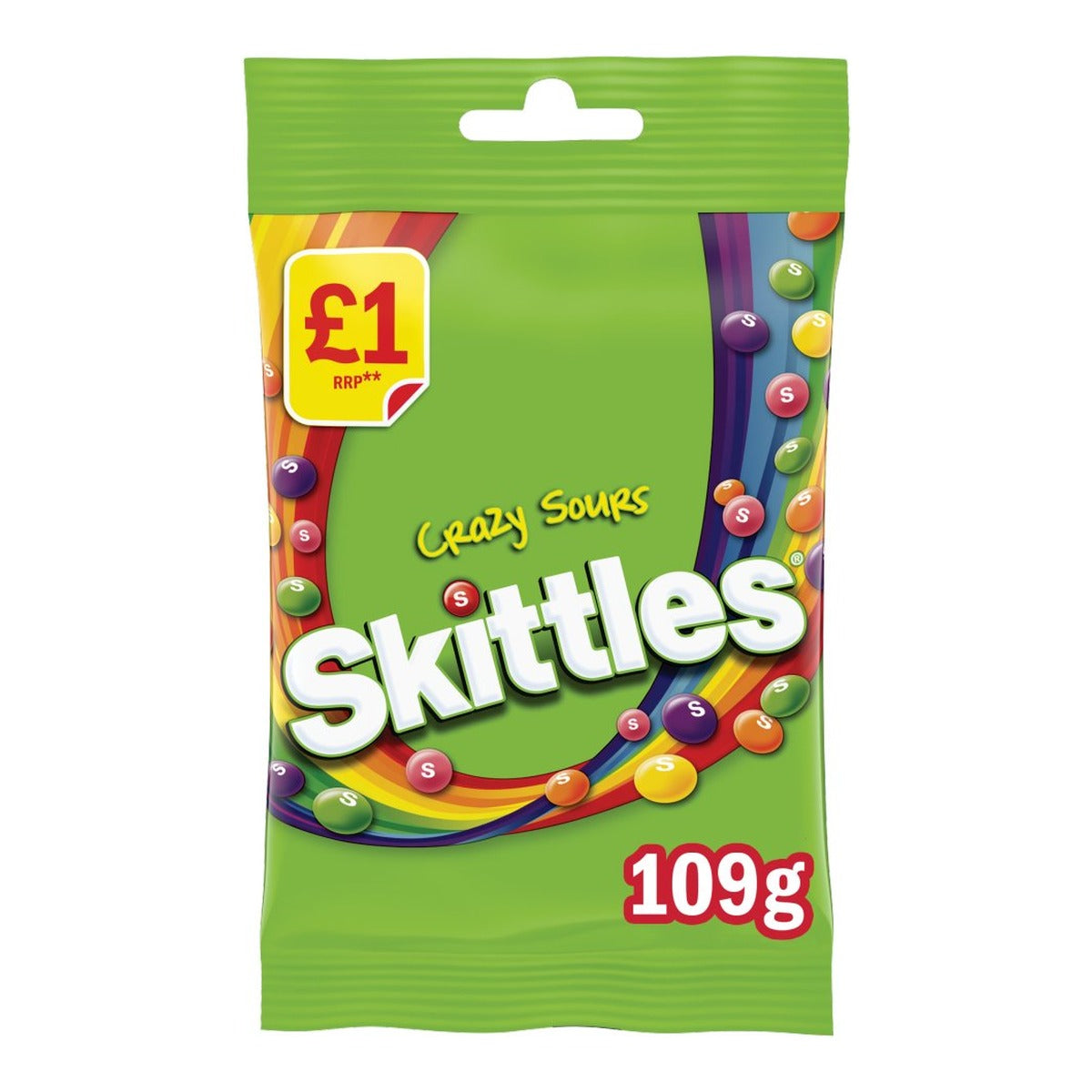 Skittles Crazy Sours 109g bag