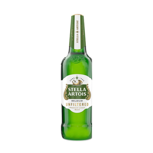 Stella Artois Unfiltered Premium Lager Beer Bottle 620ml