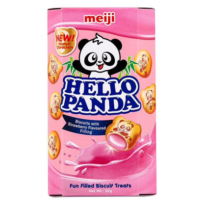 Meiji Hello Panda Strawberry Biscuits 50g