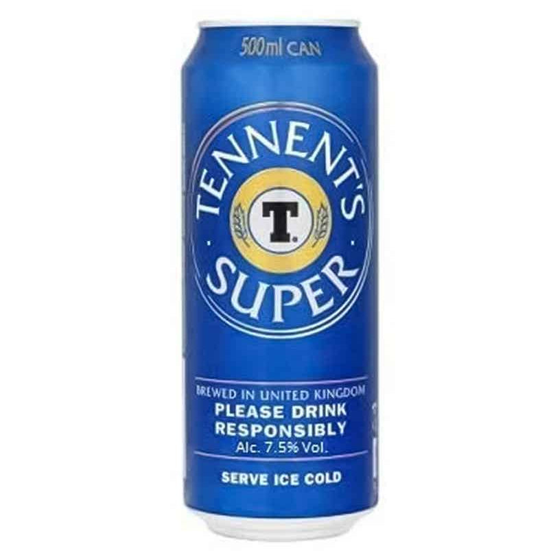 Tennent’s Super Strong Lager Beer Can 500ml