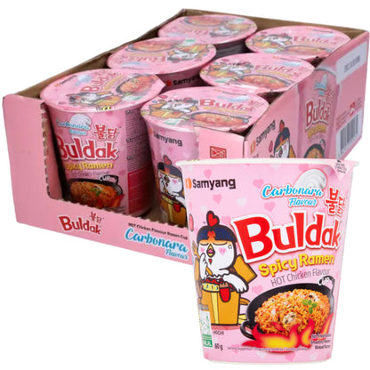 Buldak Carbonara Cup Noodles 6 x 80g