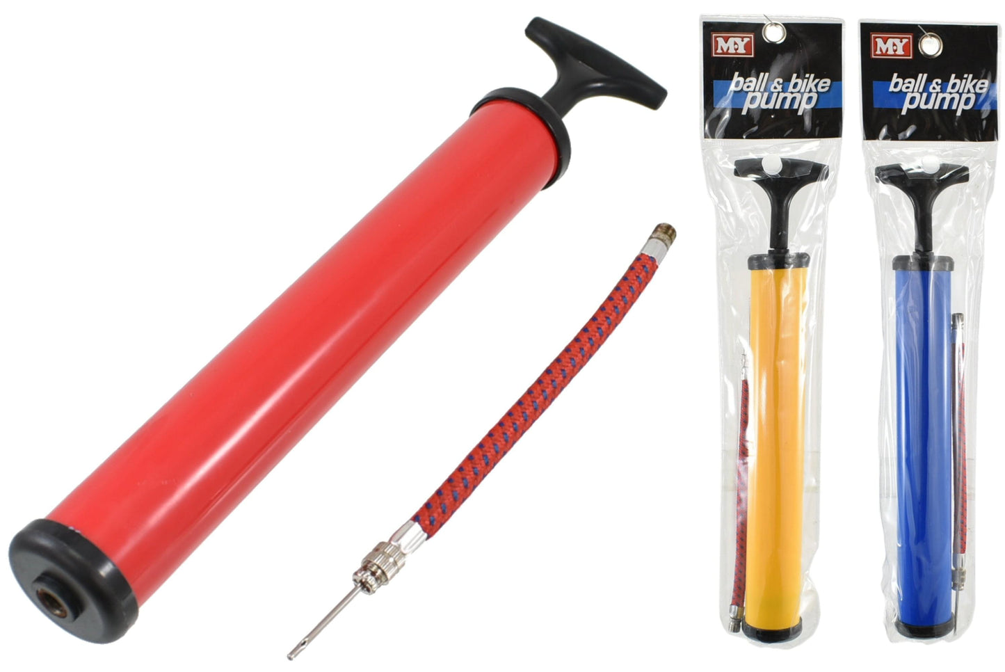 12" Ball/Bike Pump - 3 Assorted Colours