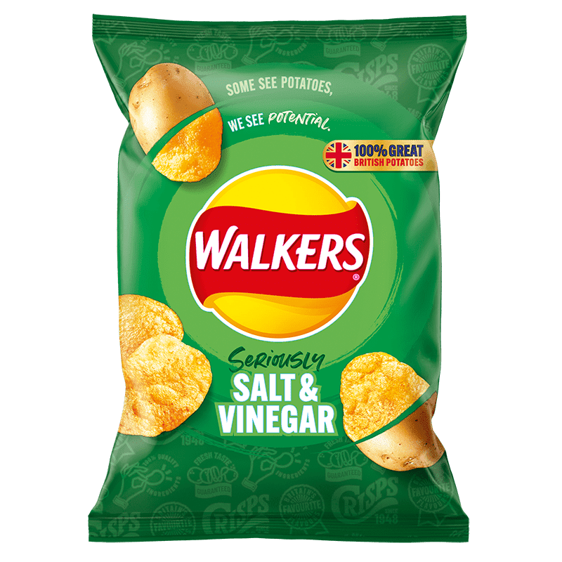Walkers Salt & Vinegar Crisps 32.5g