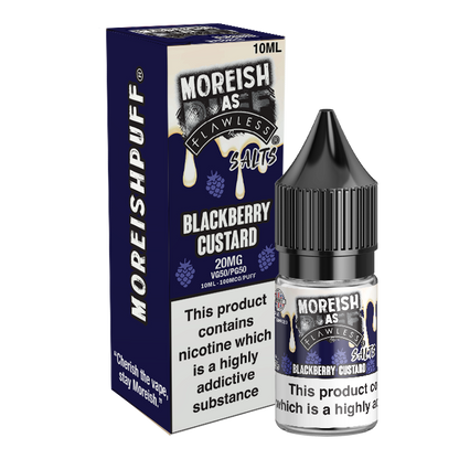 Blackberry Custard Nic Salt by Moreish Puff - Nic Salts UK