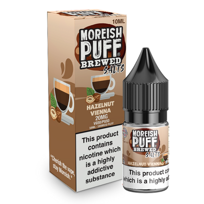 Moreish Puff Salts Hazelnut Vienna 10ml Nic Salt-20mg