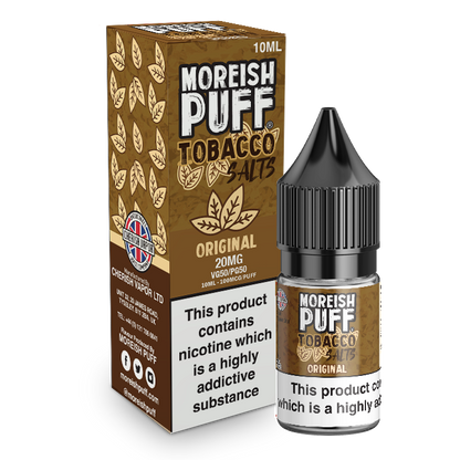 Moreish Puff Salts Original Tobacco 10ml Nic Salt-20mg