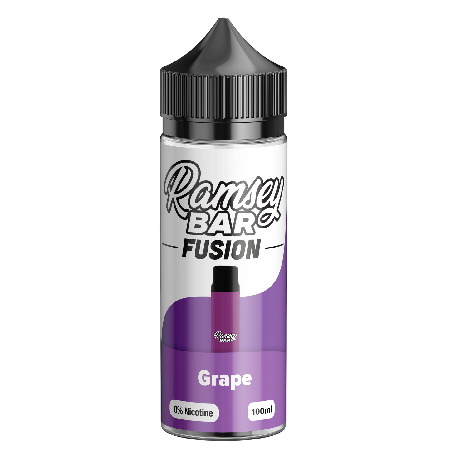 Ramsey Bar Fusion 0mg Short Fill E-Liquid - Strawberry Ice Cream - 100ml