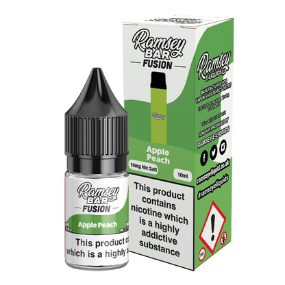 Ramsey Bar Fusion Apple Peach 10ml Nic Salt