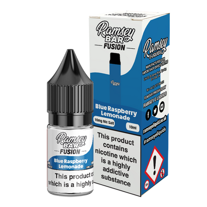 Ramsey Bar Fusion Blue Raspberry Lemonade 10ml Nic Salt
