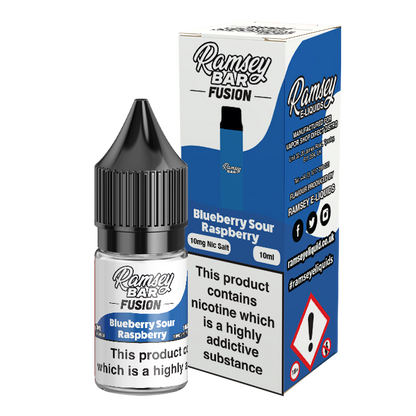 Ramsey Bar Fusion Blueberry Sour Raspberry 10ml Nic Salt