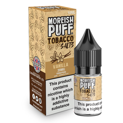 Moreish Puff Salts Vanilla Tobacco 10ml Nic Salt-20mg